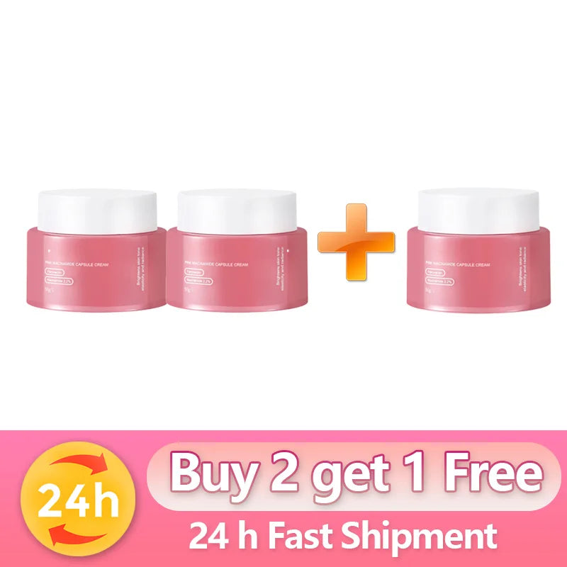 PDRN Collagen Capsule Cream Face Moisturizer Lightweight Cream With Niacinamide For Uneven Skin Tone Korean Skin Care