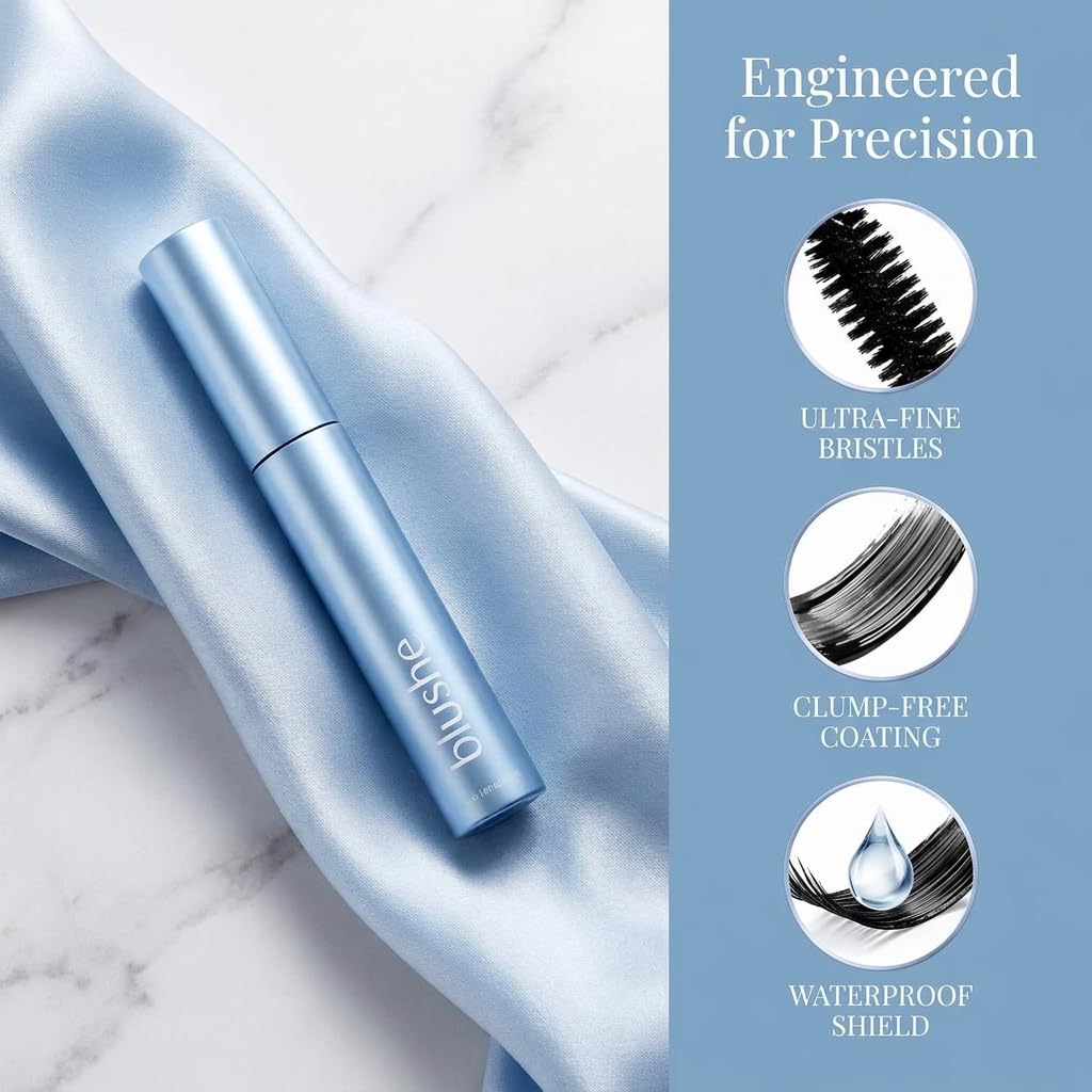 Blushe Lash Casting Mascara Korean, New Upgrade Blush Korean Mascara With Growth Serum, Volumizing & Lengthening Lash Makeup, Lash Enhancement & Regeneration, Smudge Proof & Waterproof