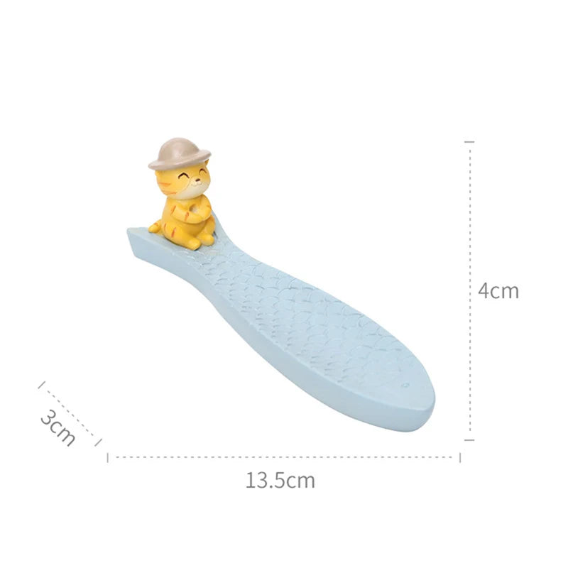 Cartoon Resin Animal Shape Incense Stick Holder Leaf Shape Line Incense Burner Table Crafts Sandalwood Coil Base Home Decoration