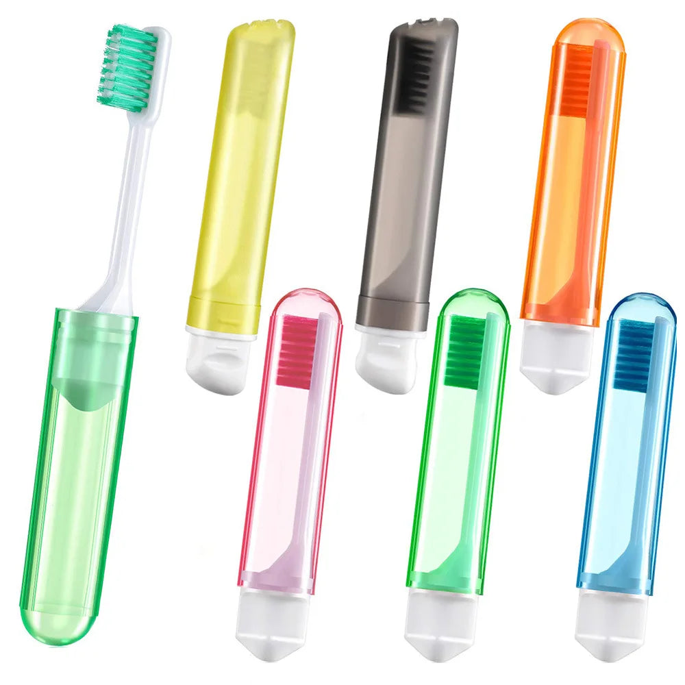 1pcs Portable Folding Toothbrush Super Soft Hair Travel Toothbrush Small and Compact Storage Outdoor Toothbrush Is Easy To Carry