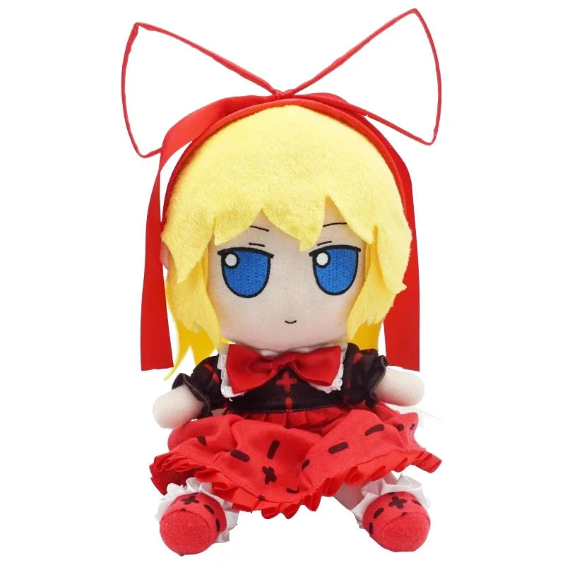 Yorigami Shion Fumo Plush Toy TouHou Project 20cm Sitting Soft Doll Kawaii Plushie Figurine Kids Fans Birthday Christmas Gifts