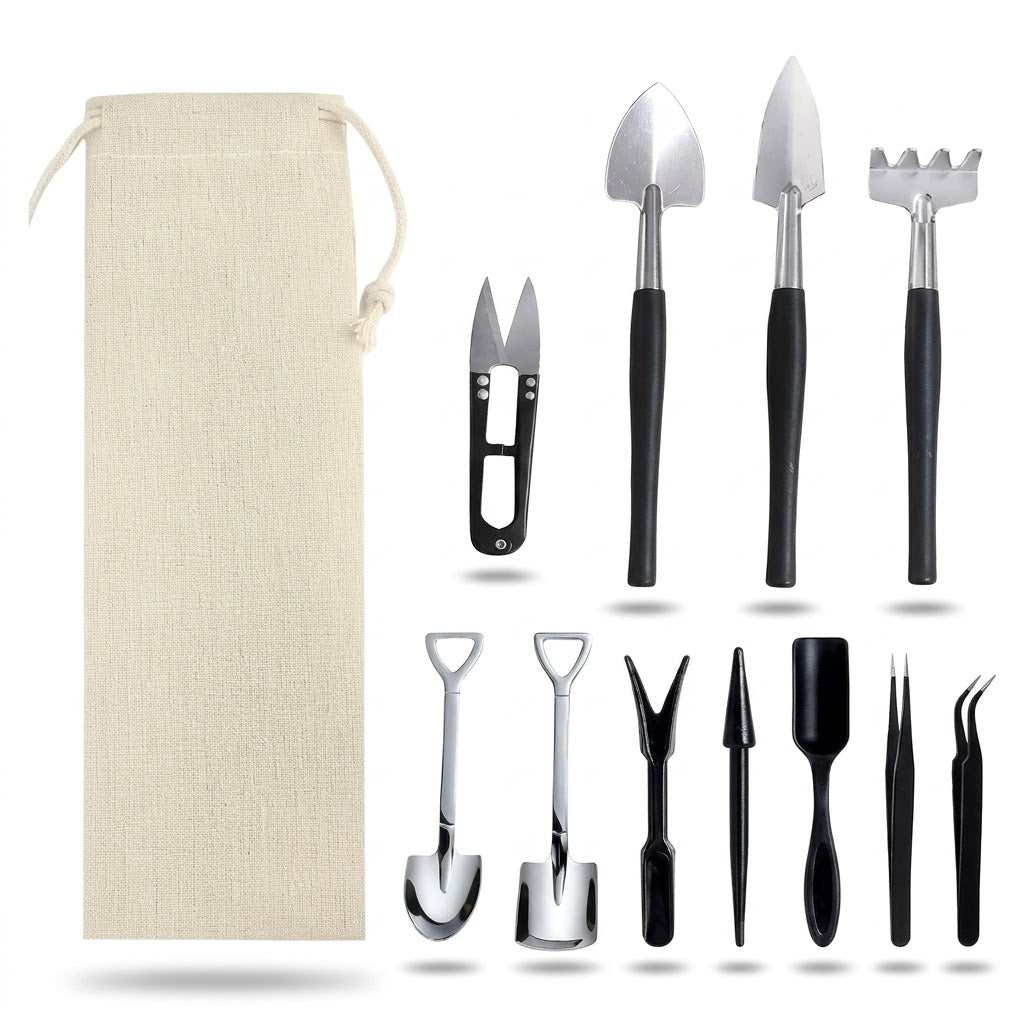 Professional 13-Piece Bonsai and Succulent Tool Kit
