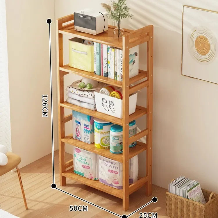 Kitchen shelf, floor standing multi-layer product collection, household pot seasoning shelf, fruit and vegetable bowl and dishs