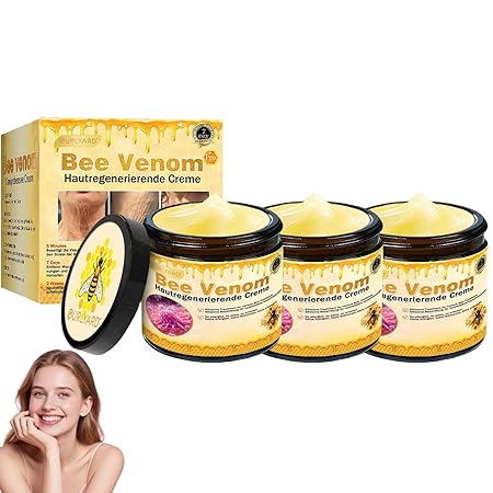 Bienengift Pro Umfassende Creme, Professionelle bienengift Therapie Creme, Ourlyard Bee Venom Hautregenerierende Creme, bienengift cremes, Bienengiftsalbe, für alle Hauttypen