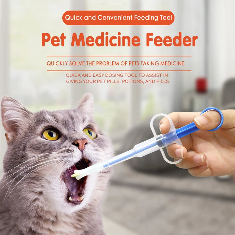 1PCS Pet Syringe Tablet Pill Gun Piller Push Dispenser Medicine Water Milk  Tube Feeder Tools Dog Accessories  Cat