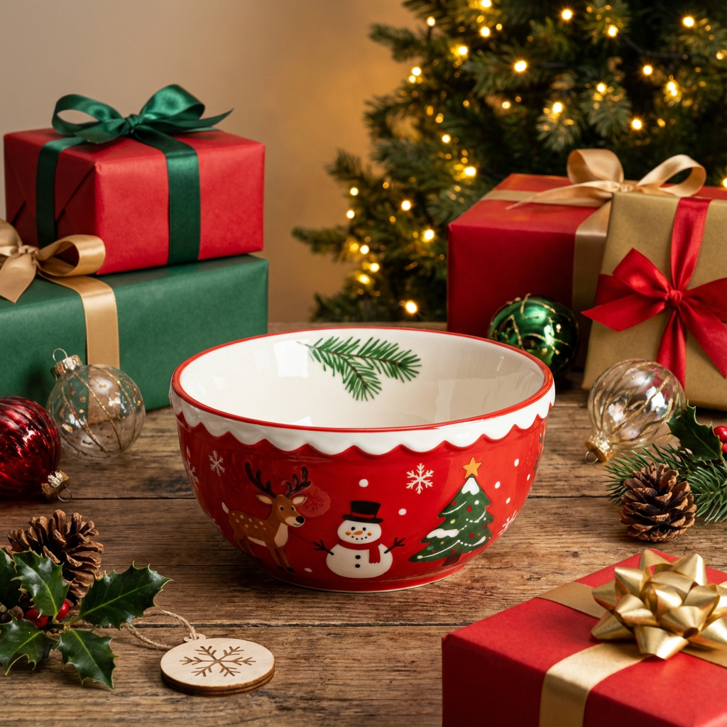 Holiday Cheer Ceramic Bowl