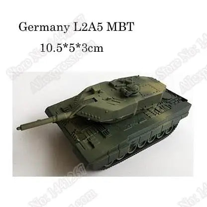 1pcs 1:72 4D Plastic Assemble Tank Kits World War II Model Puzzle Assembling Military Sand Table Toys For Children