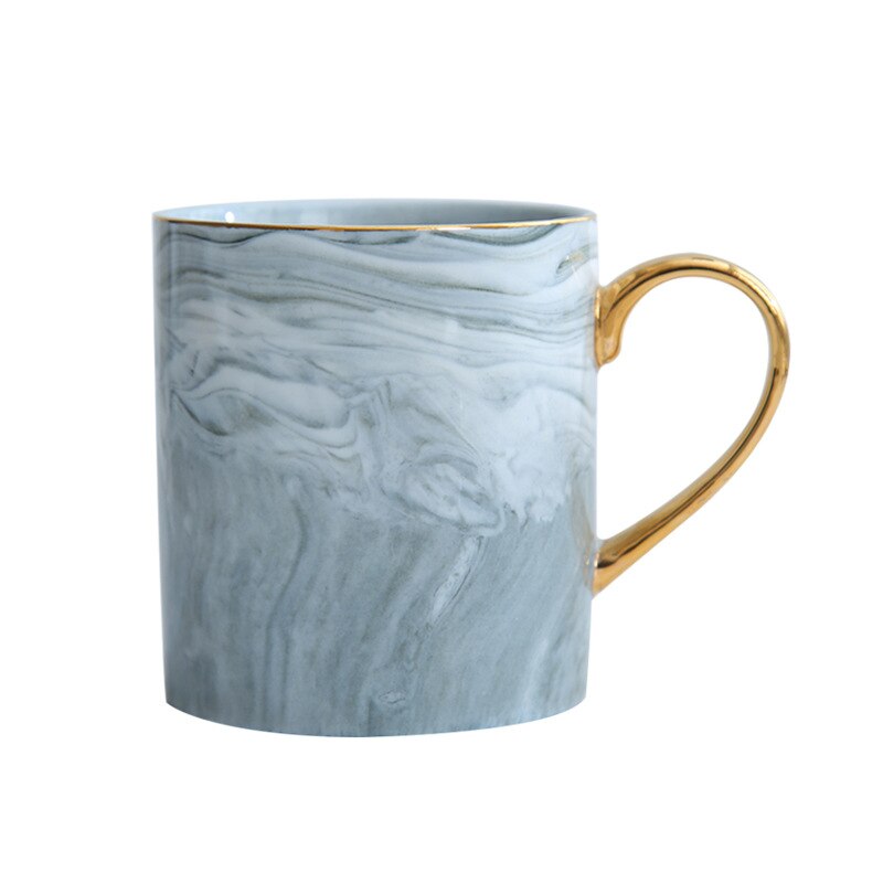 Glod Marble Porcelain Coffee Mug Ceramic Tea Milk Cup Creative Wedding Gift