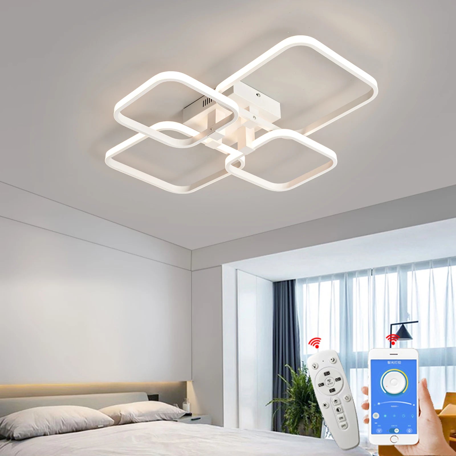 Dimming Modern led Ceiling Lights for living room bedroom studyroom Home decoration plafon led Ceiling Lamp Light fixture