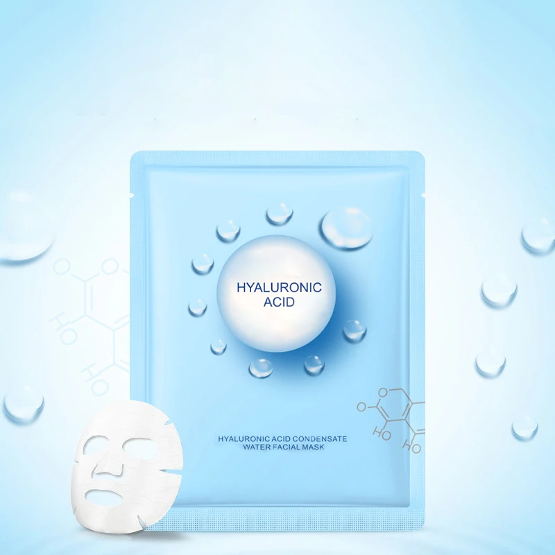 Hyaluronic Acid Face Mask Moisturizing Acne Treatment Oil Control Anti Aging Facial Mask Women Skincare Sheet Masks