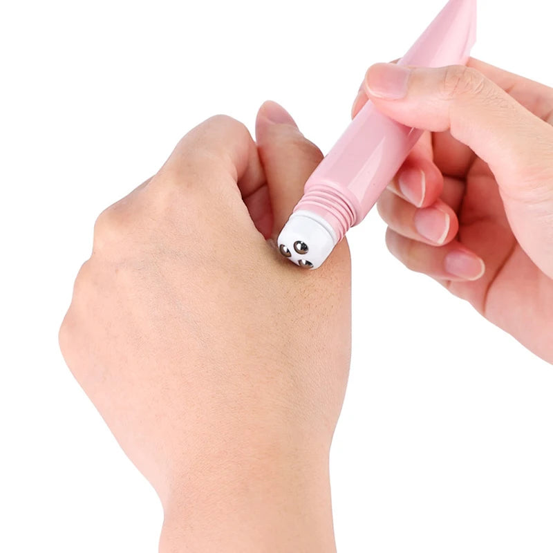 1Pcs 20 ML Essential Oil Bottles Roll on Stainless Steel Roller Ball Massage Eye Cream Perfume Refillable Empty Bottle Container