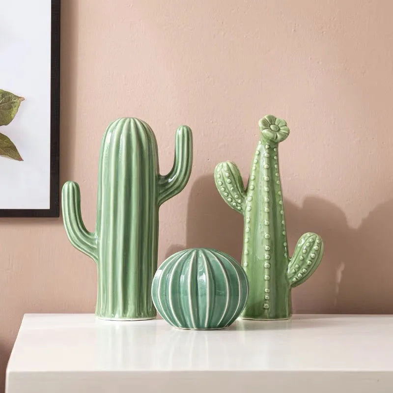 Handicrafts Simulation Cactus Ornaments Art Decorative Home Furnishings Photography Props Green Room Decor