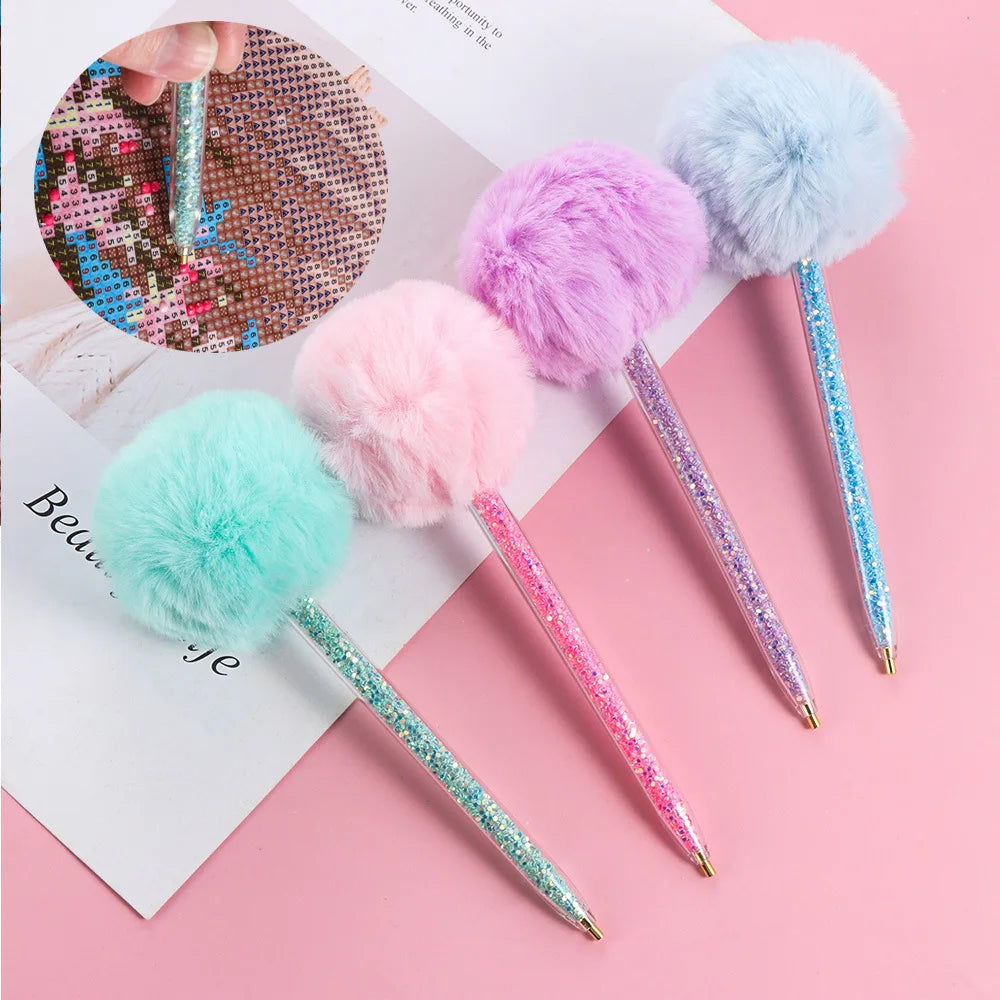 New Diamond Drawing Tool Point Diamond Pen Set Point Diamond Tool 5D Diamond Drawing Hairy Ball Point Diamond Pen