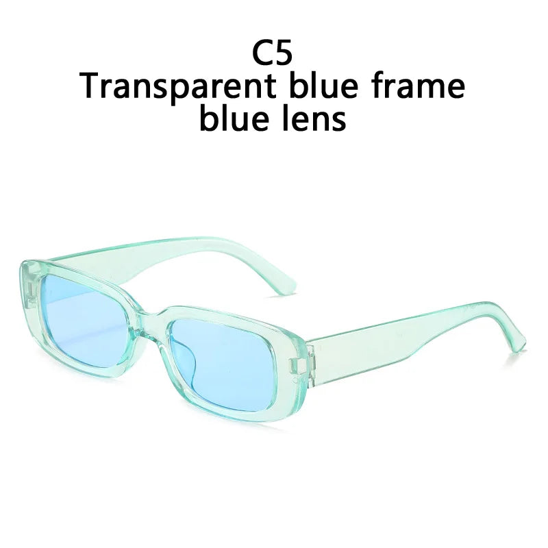 Small Rectangle Sunglasses Women Vintage Brand Designer Square Sun Glasses Shades Female UV400