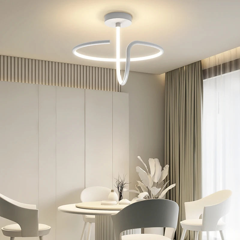 Ceiling light simple modern bedroom atmosphere duplex villa hall Nordic lamps minimalist living room lamp room ceiling lights