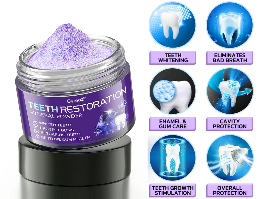 Cvreoz® Teeth Restoration Mineral Powder🦷(ADA recommended) (🎁Flash Sale - Don’t Miss Out)🎄✨