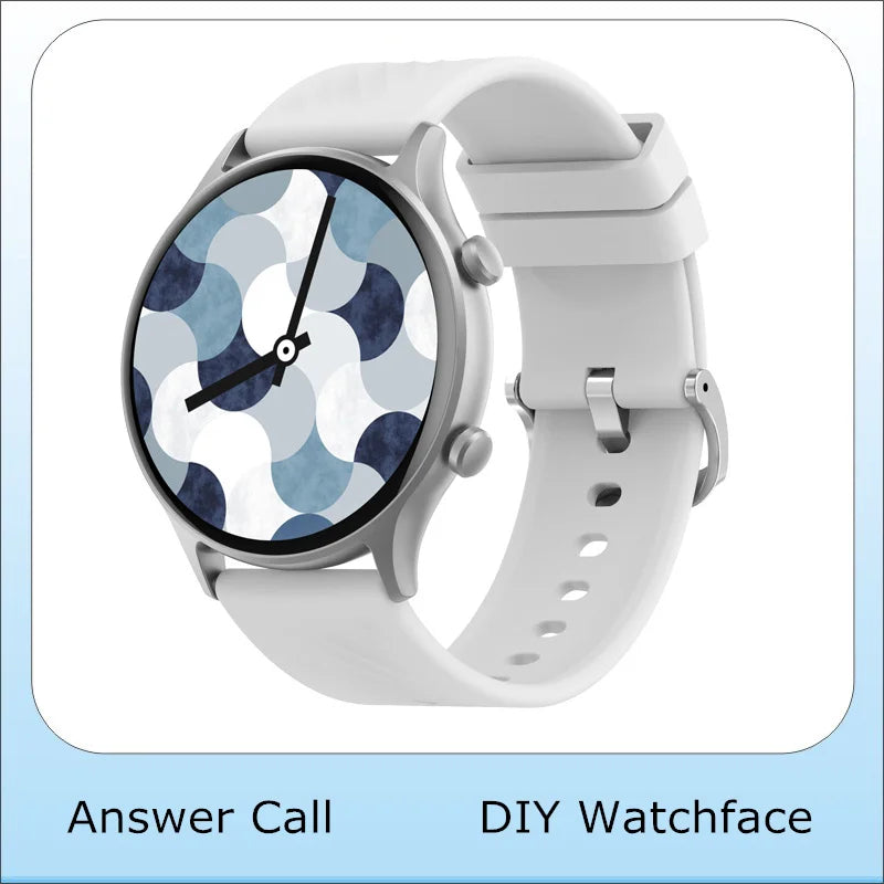 Smart Watch Korean Woman Girls Smartwatch 2023 Bluetooth Call Voice Assistant Whatsapp Notification Blood Pressure Bracelet