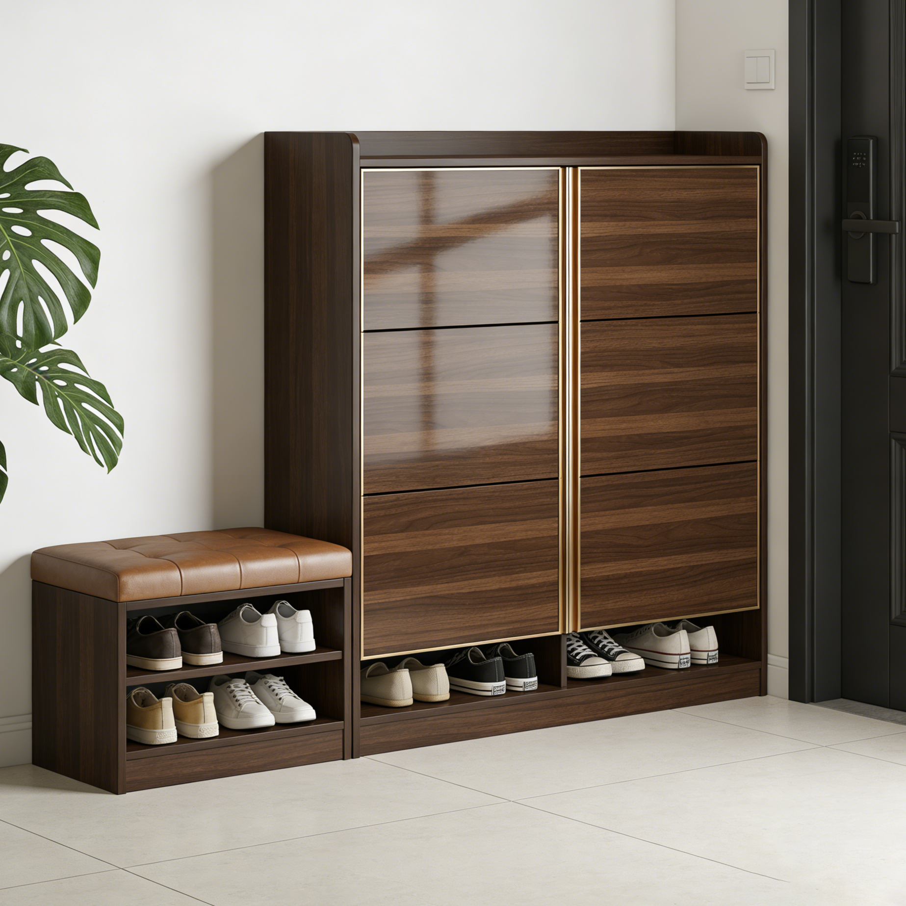 Modern Wooden Shoe Cabinet