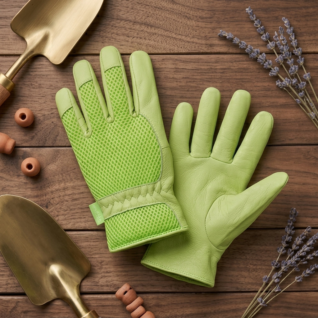 Breathable Leather Utility Gloves