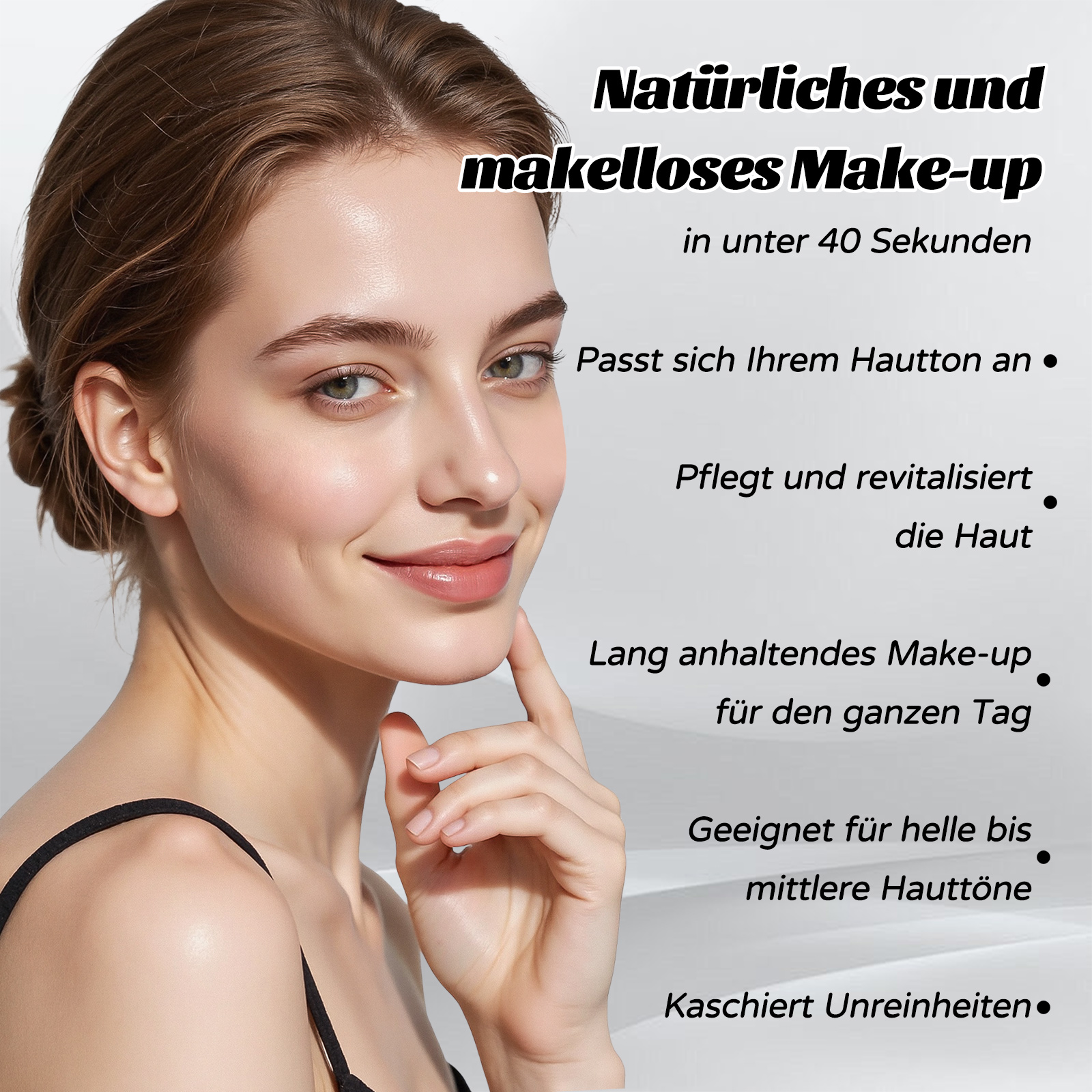 Facelove Foundation Stick mit Pinsel, 2026 Facelove Veränderbares Foundation-duo mit lsf 15, 12 Stunden Halt und Natürlicher, Feuchtigkeitsspendender, Lang Anhaltender für Alle Hauttypen