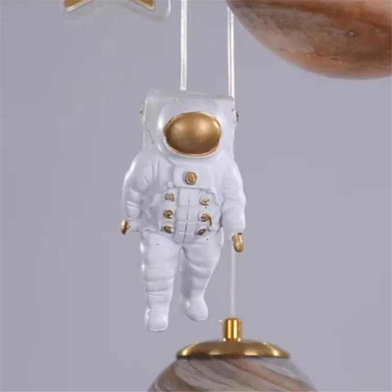 Round kids ceiling Chandelier planet ball spaceman lamp for Children's Room Living Room bedroom decor catron Moon stars Lamp