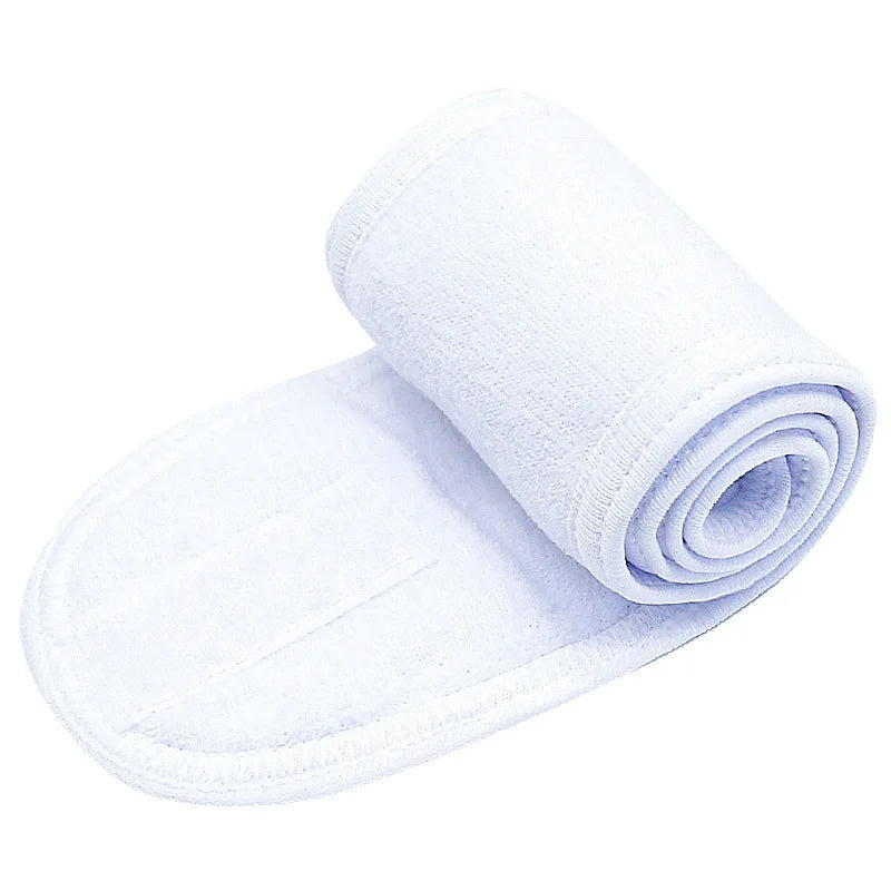 Women Headband Adjustable Wide Hairband Yoga Spa Bath Shower Makeup Wash Face Cosmetic Headband For Ladies Make Up Accessories