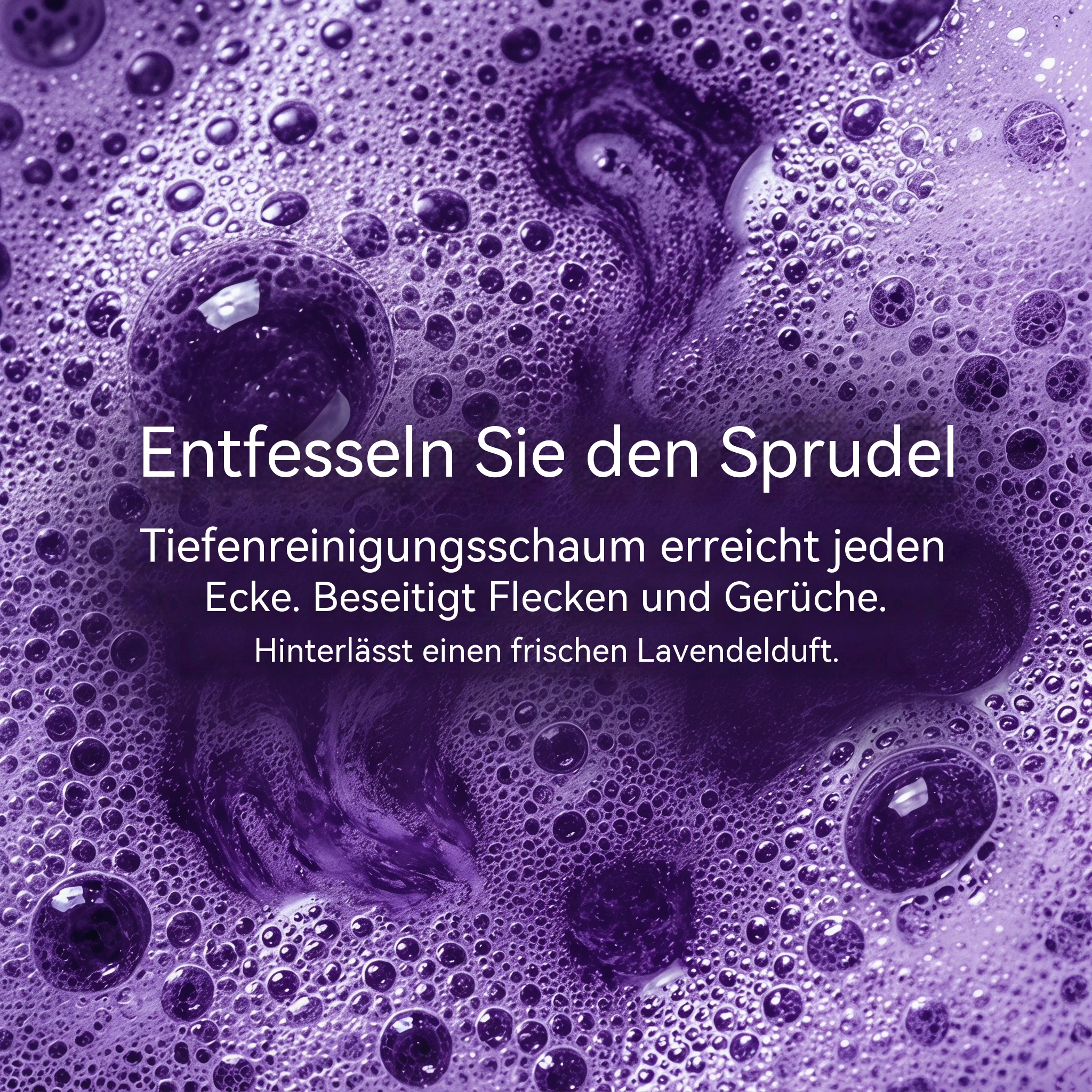 Fizzclean Wc-Reiniger Original, 2026 Neu Fizzclean WC Schaumreiniger, Toilettenschaum Extra Stark Reinigung, Lavendelgeschmack, 100g