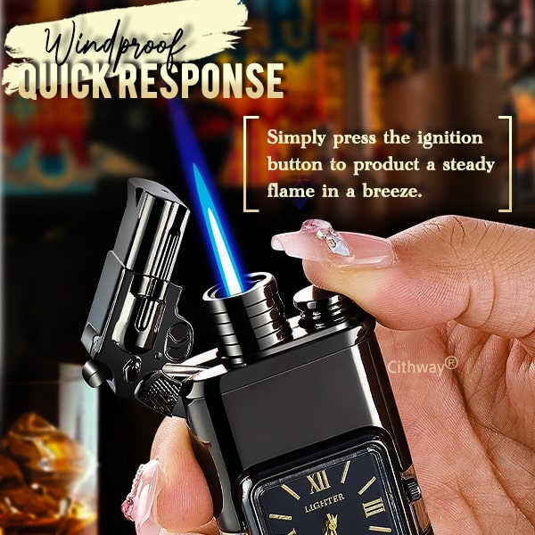 Cithway® Windproof Dual-Flame Vintage Watch Lighter