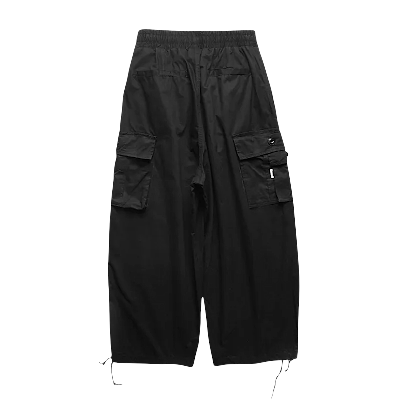 Baggy fit cargo pocket wide leg pant