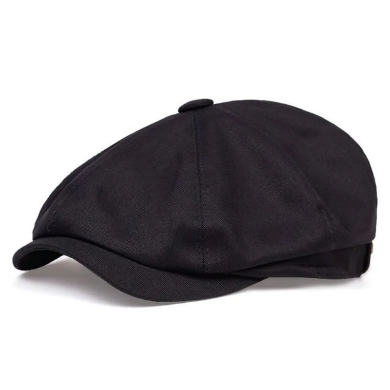 Fashion Newsboy Cap Men's Twill Cotton Hat 8 Panel Hat Baker Caps RetroGatsby Hats Casual Brand Cap Beret for Male Gorras Hombre