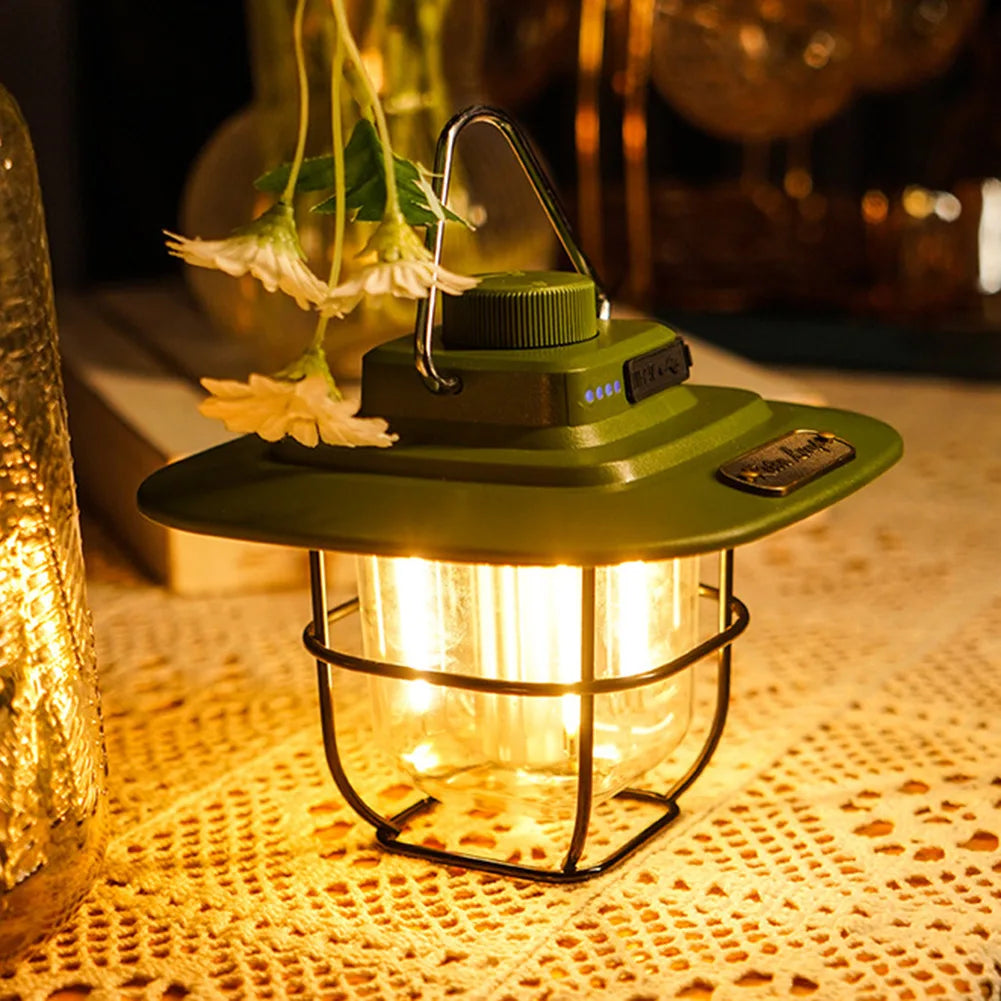 Luces LED Colgantes Decorativas Impermeables Retro Luz de Tienda de Camping