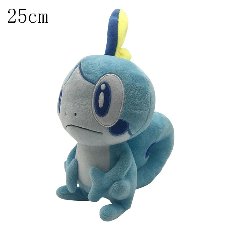 Kawaii Pokémon Sword and Shield Scorbunny Evolution Raboot Cinderace Plush Toys Sobble Grookey Stuffed Doll Rabbit Kid Xmas Gift