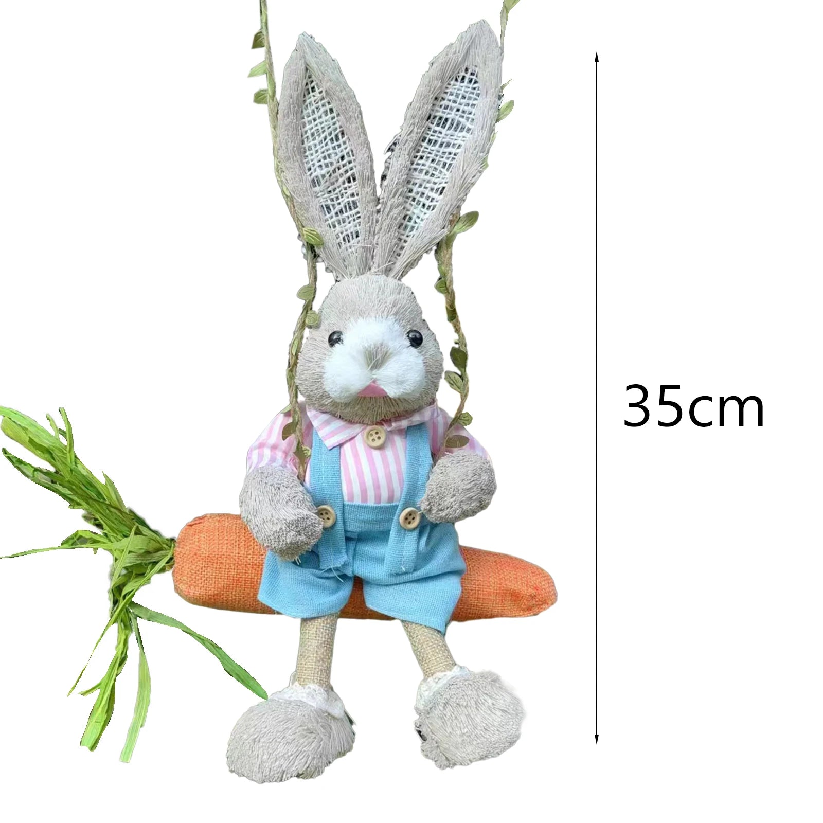 Easter Bunny Pendant Swing Rabbit Hanging Ornament for Dining Room Holiday Collections Display Home Decor Wedding Party Art Gift