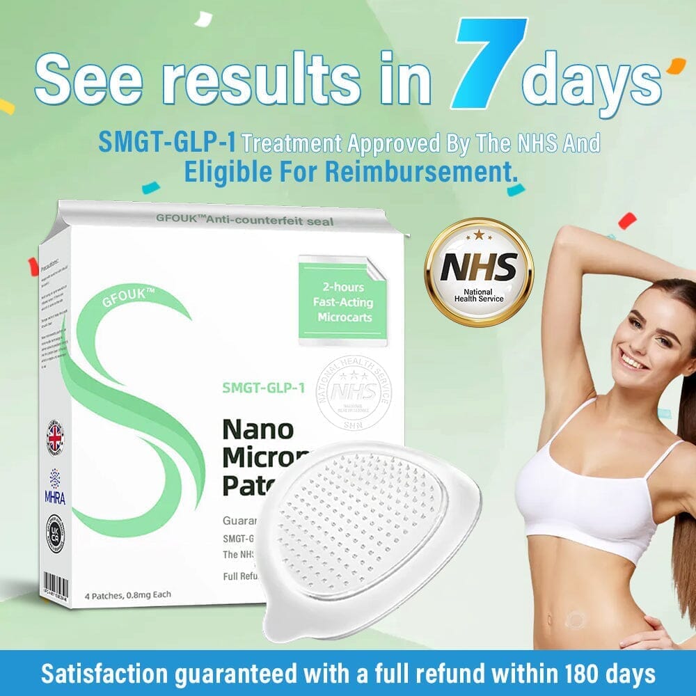 [See results in 7 days]✅GFOUK® SMGT-GLP-1 Nano Microneedle Patch ✅NHS Approved(Painless, long-lasting, addressing diabetes, obesity, and cardiovascular diseases) Made In UK