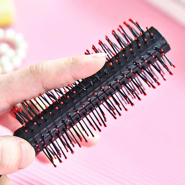 New Handle Round Rolling Brush Straight Twill Hair Comb Round Barrel Hair Curling Brush Hairdressing Styling Tool