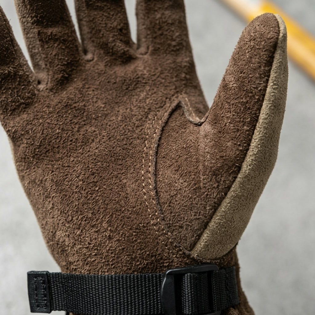 Heavy-Duty Suede Leather Utility Gloves