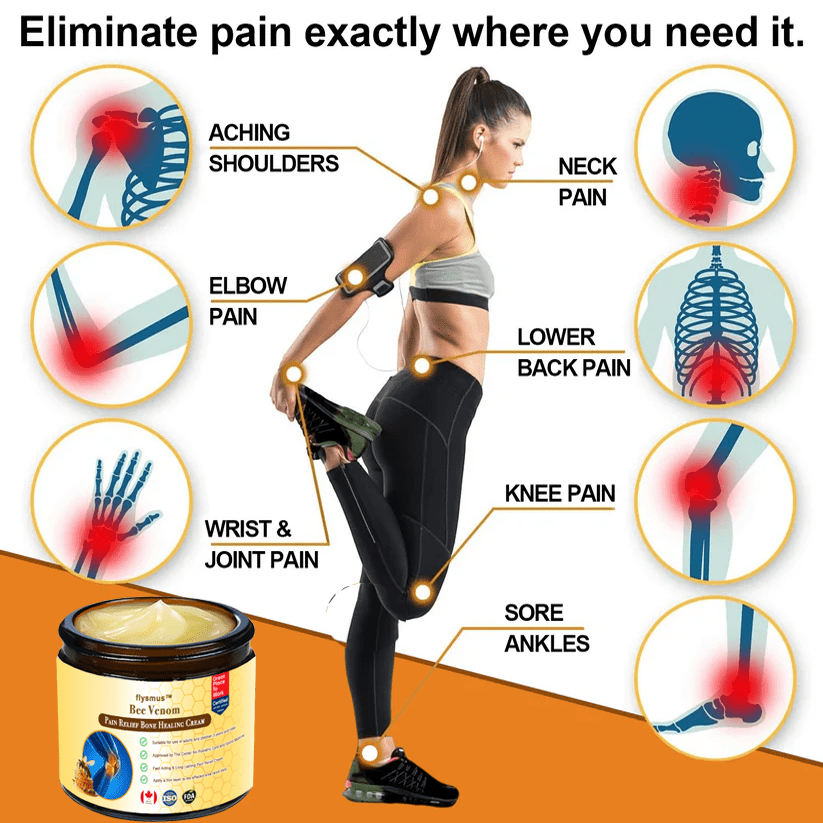 🐝flysmus™ Bee Venom Joint & Bone Recovery Cream（👩🏼‍⚕️FDA Food and Drug Administration Certified）