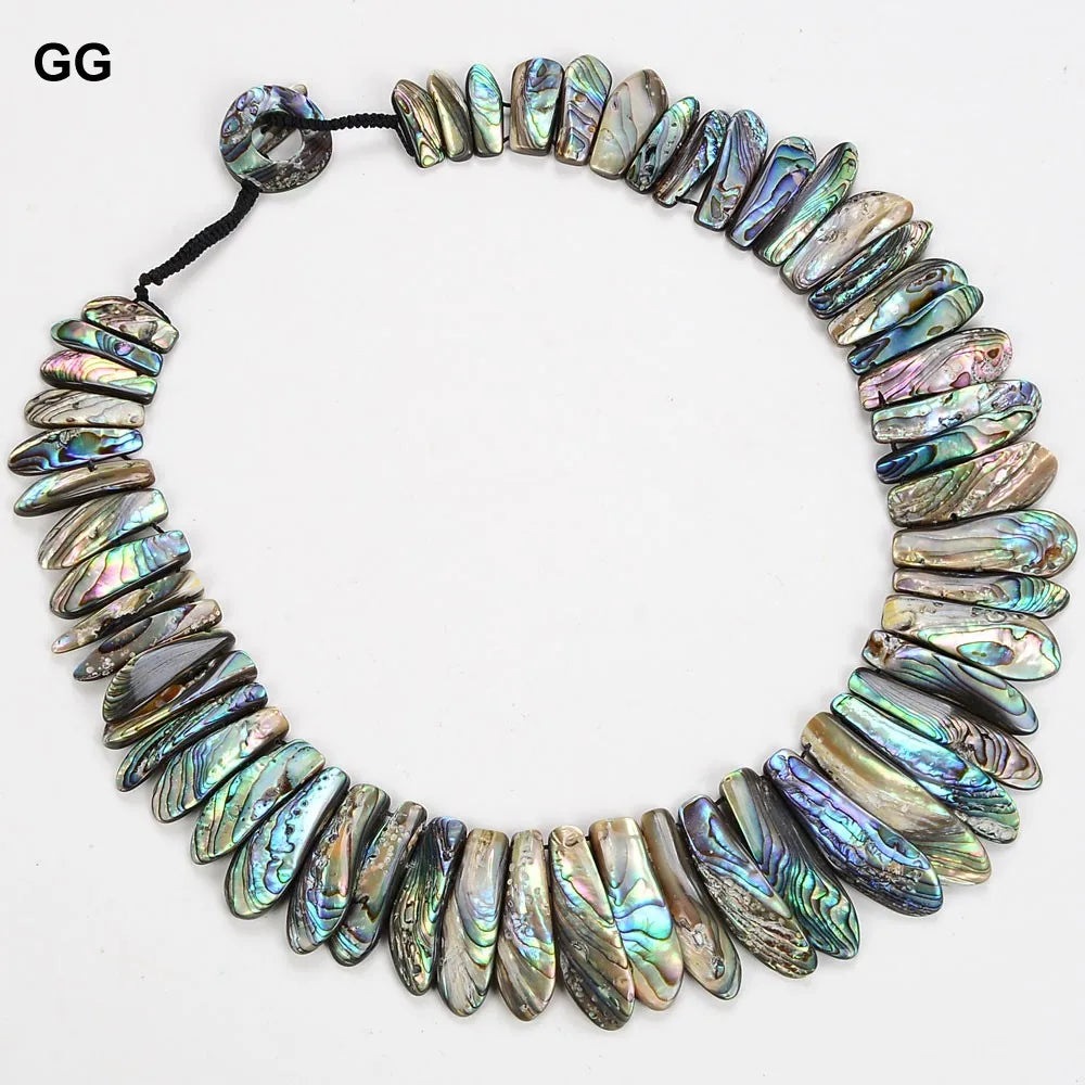 Jewelry  Handmade Natural Green Paua Abalone Shell Sea Shell Necklace For Women