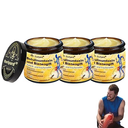 Bienengift-Schmerzlinderungs Knochenheilungs Creme, Professionelle Bienengift Gelenkcreme, Ourlyard Bienengift Gelenkgel, Natürlich Bienengiftsalbe Joint Gel, für Rücken,Nacken,Knie
