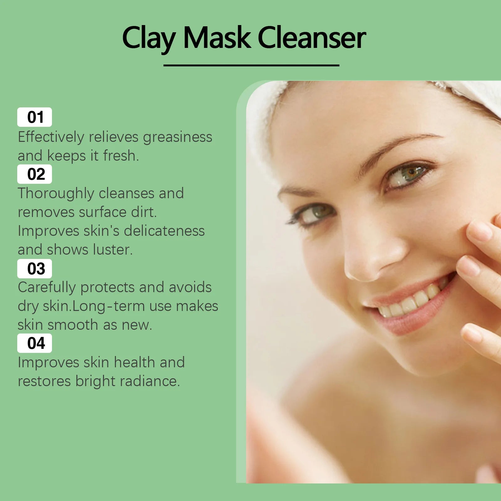 Anti-Wrinkle Face Mask Lift and Tighten 24H Hydration Fade Fine Lines Clean Pores Korean Skincare Clay Mask