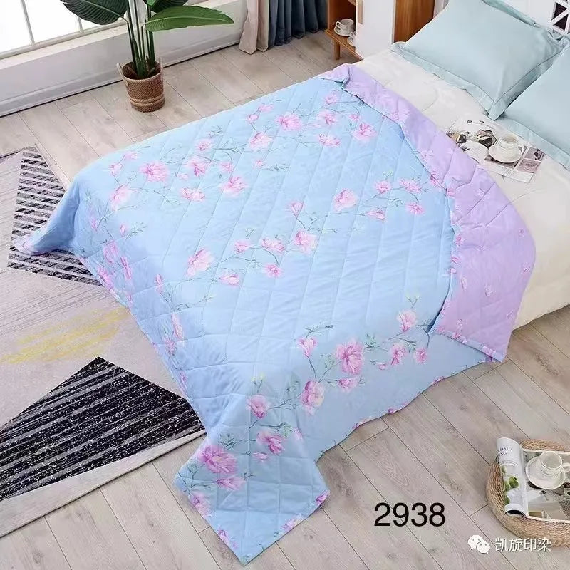 2024 Summer Cotton Quilts Thin Air-conditioning Comforter Soft Breathable Office Nap Blanket Quilted Bed Covers and Bedspreads