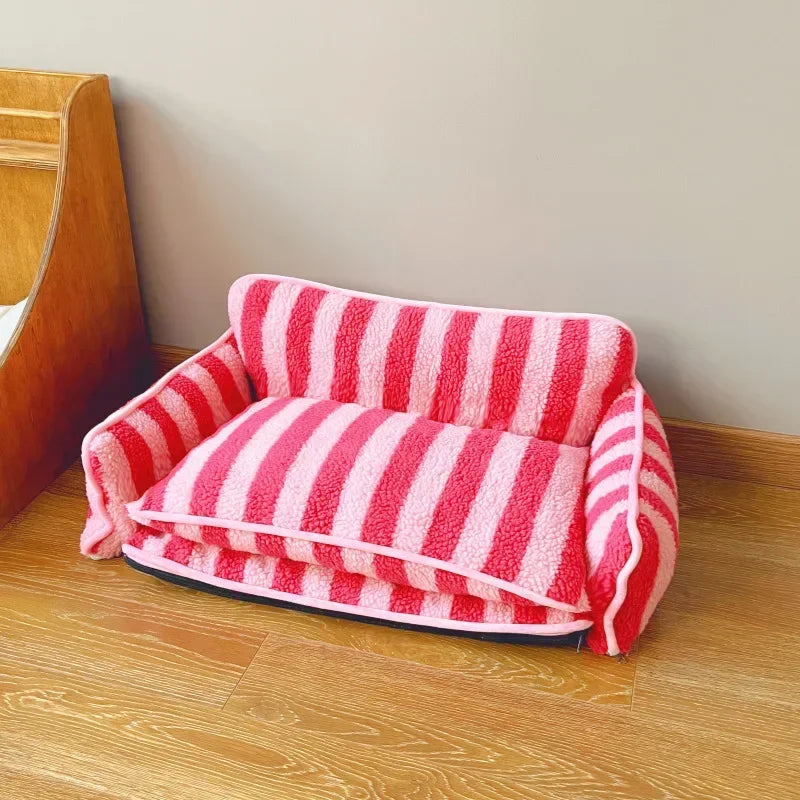 Cat Bed Sofa Winter Warm Cat Nest Pet Bed for Small Medium Dogs Cats Comfortable Plush Puppy Bed Pet Supplies