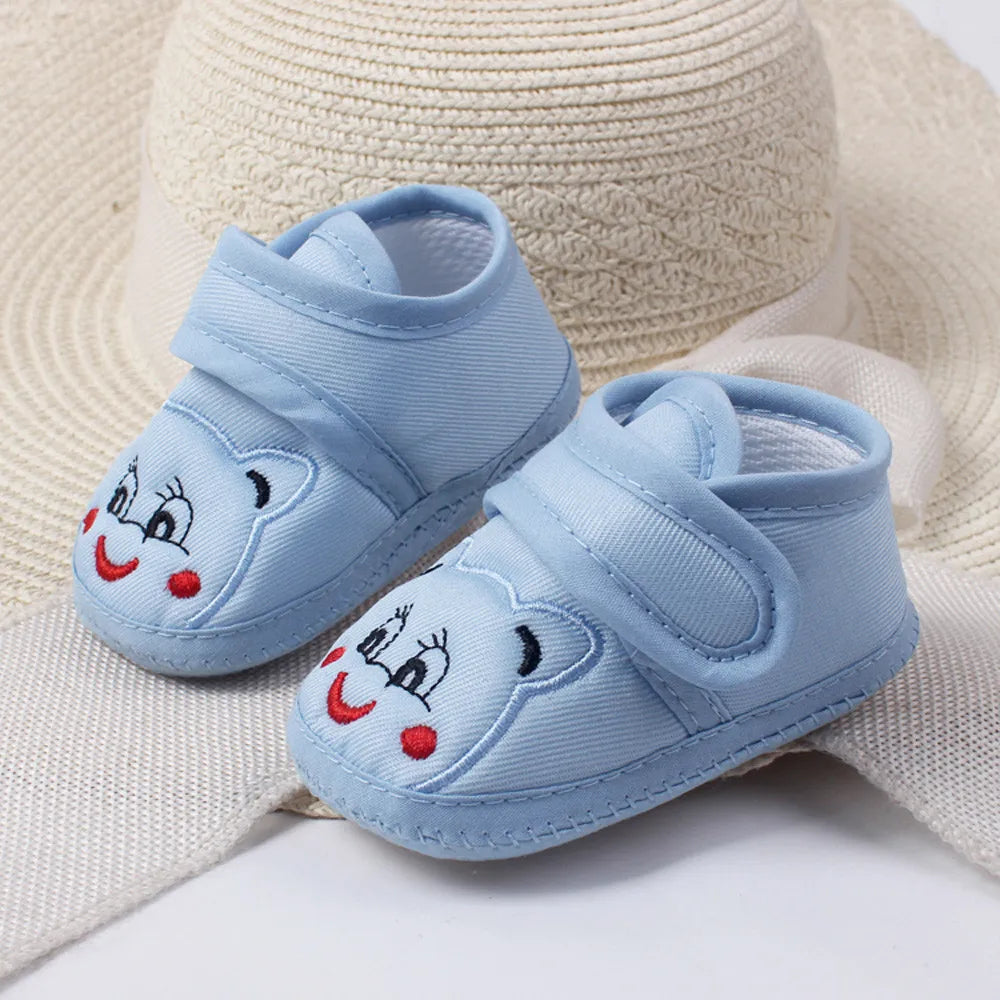 Cartoon Baby Booties Girl Boy Soft Sole Anti-slip Shoes Toddler Shoes Scarpe Bambino Baby Schoenen Newborn Shoes First Walkers