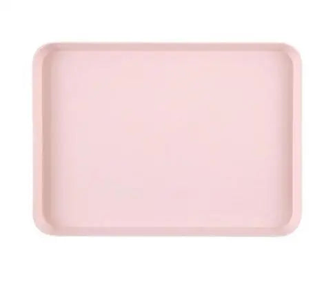 &Exquisite Nordic   Multi-Function Rectangular Plastic Serving Tray Kitchen Organizer Home Kitchen Fruit Dessert Tray