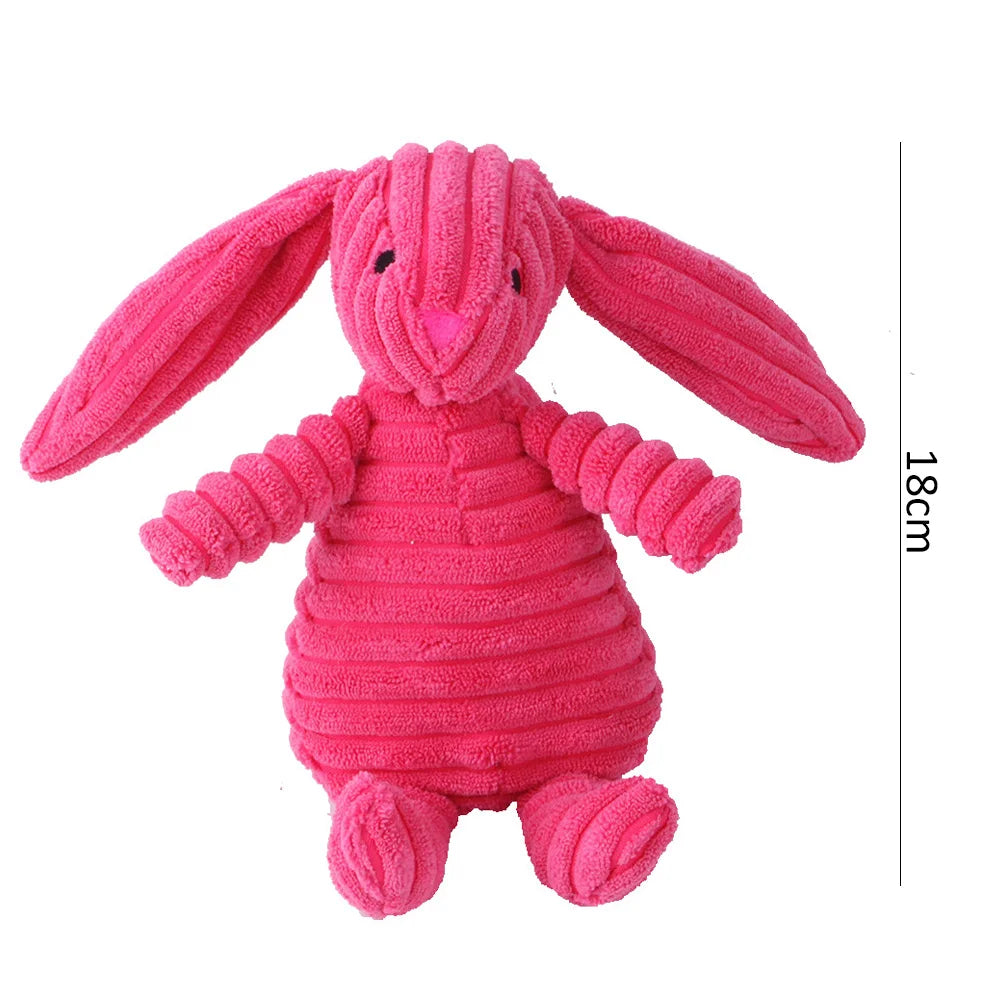 Corduroy Dog Toys for Small Large Dogs Animal Plush Dog Squeaky Toy Puppy Chew Toys Bite Resistant Pet Toy For Dogs Squeaker