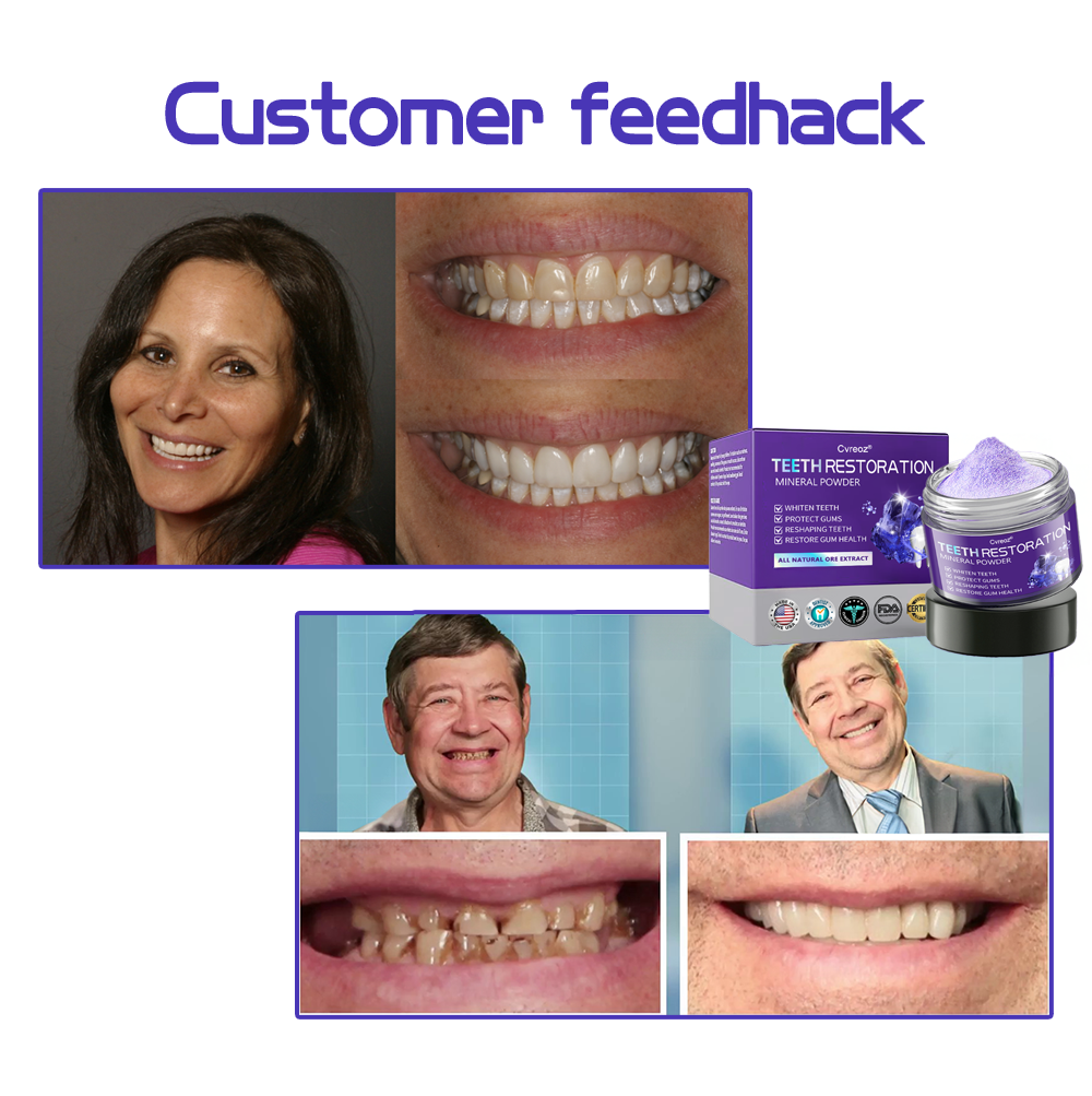 Cvreoz® Teeth Restoration Mineral Powder🦷(ADA recommended) (🎁Flash Sale - Don’t Miss Out)🎄✨