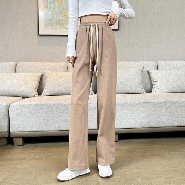 Women Chic Office Wear Straight Pants Vintage High  Ladies Trousers Baggy Korean 2022 Spring/Summer/Autumn Wide Leg Female