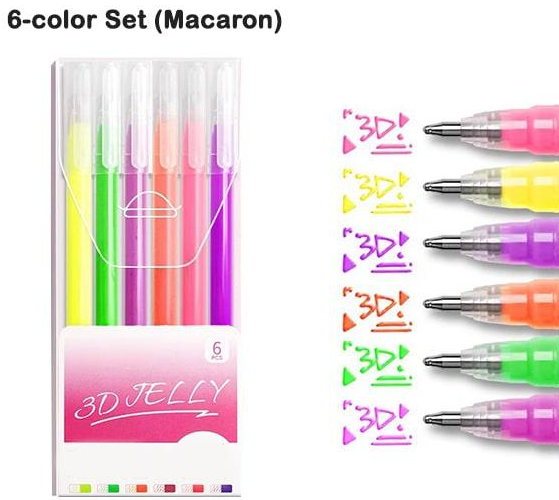 3D Jelly Pen Set (6PCS/12PCS)