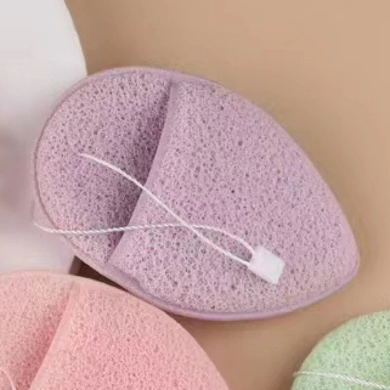 Natural Exfoliating Face Wash Cleansing Puff Flutter Sponge Deep Remover To Black Headband Cosmetic Sponges Facial Clean Tool