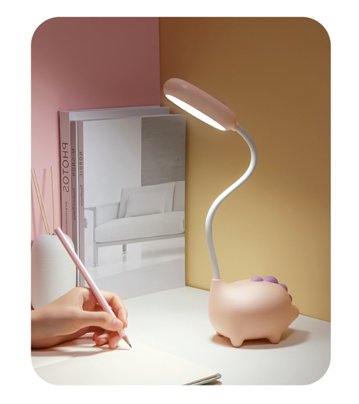 Cute small desk lamp eye protection USB rechargeable study special student dormitory bedside lamp children led desk reading light